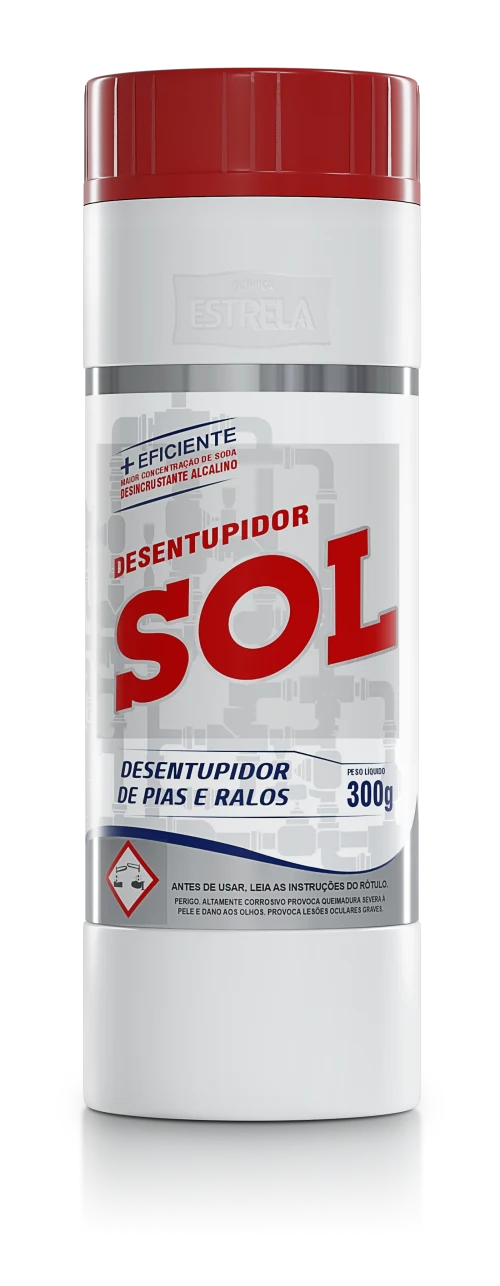Embalagem de Desentupidor Sol de 300 g